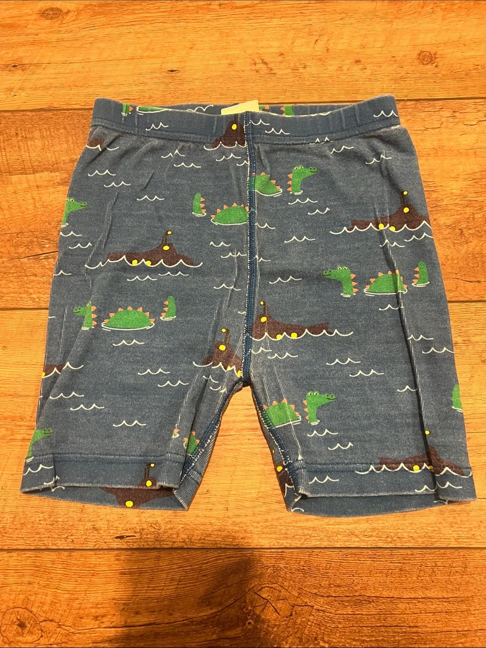 Hanna Andersson Boys Sea Monster Short Pajamas Set, size 8